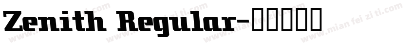 Zenith Regular字体转换